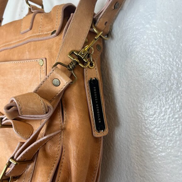 PROENZA SCHOULER "PS1 Large" satchel in a Tan leather Crossbody Strap - Picture 7 of 15